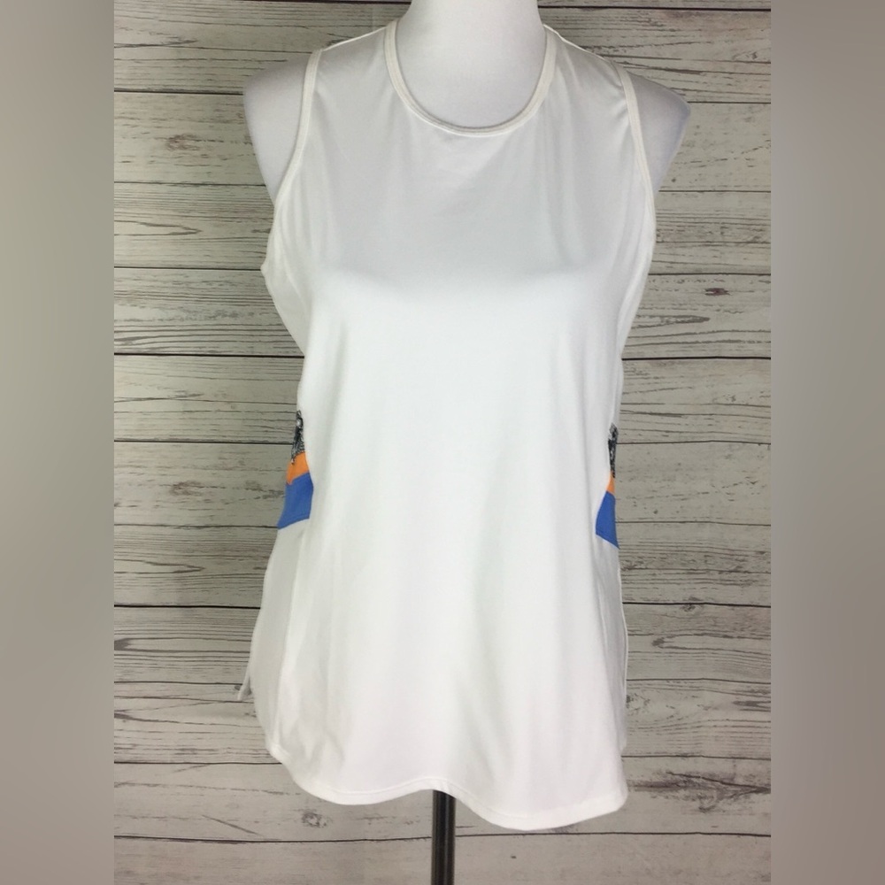 Tail Seaview Collection Olga Racerback Tennis Tank Top Size XL Side Inserts